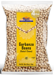 Rani Garbanzo beans 64oz bulk pack ready for pantry storage