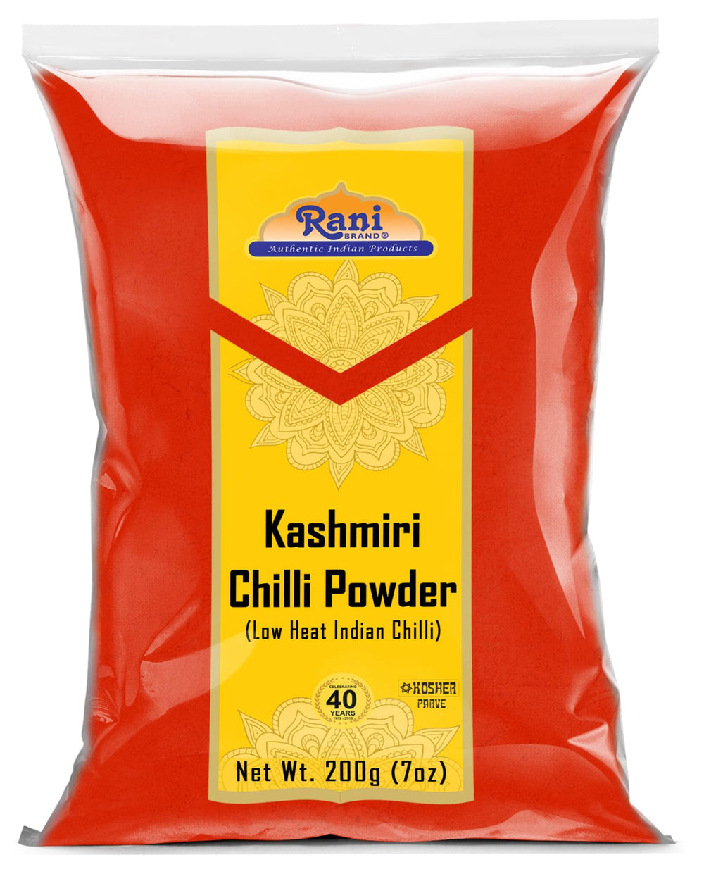 Rani Kashmiri chilli powder bottle with vibrant color for curries