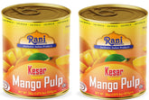 Rani Mango Pulp Puree bottle front with authentic Kesar flavor.