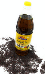 Rani Mustard Oil in a glass bottle suitable for everyday kitchen use