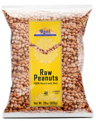 Rani peanuts raw closeup shows fresh red-skin nuts for baking or snacking