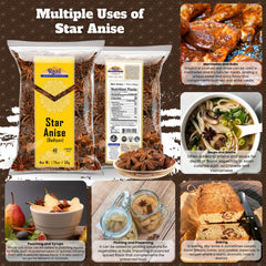 Rani Star Anise whole pods enhance baking and poaching.