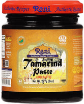 Rani Tamarind Paste in a glass jar ready for authentic chutneys.
