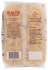 Rao's Farfalle ingredients image shows two-ingredient base for pure durum semolina flavor.