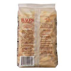 Rao's durum semolina close-up highlights quality ingredients.
