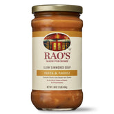 Rao's Pasta Fagioli soup jar, ready to heat for a comforting dinner