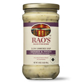 Rao's Made for Home sausage and potato soup jar ready for quick meals.