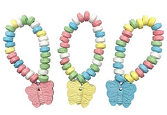 RBBZ Party butterfly candy bracelets, 24-pack, perfect for party favors and celebratory treats.