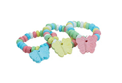 RBBZ Party butterfly candy bracelets on display, ideal for colorful party decor.