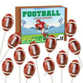 RBBZ Party football candy lollipops 18-count package for party favors and sharing