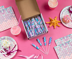 RBBZ Party Mermaid Candy Buffet Display, ideal for dessert tables and party décor.