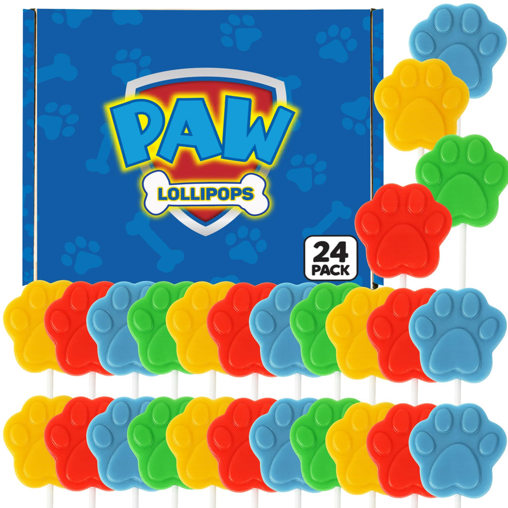 RBBZ Party Paw Lollipops pack with Paw Patrol theme, ideal party favors