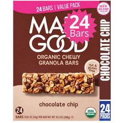R&C Store Essentials Home chocolate chip granola bar stack for on-the-go snacking.
