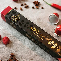 Real Coffee Great Taste Crema-rich espresso capsules produce velvety crema and rich aroma.