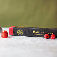Real Coffee Great Taste Robusta-Arabica blend pods offer robust body with smooth finish.