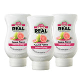Reàl Infused Exotics Guava Syrup bottle front view for cocktails and desserts