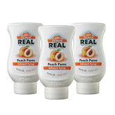 Real Infused Exotics Peach bottle close-up for vibrant peach cocktails