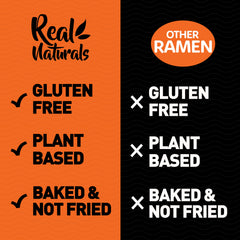 Real Naturals gluten-free instant ramen serving ready in minutes.