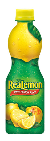 Realemon 8oz bottle—easy lemon juice for cooking and drinks.