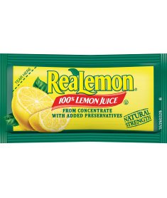 ReaLemon lemon juice packets for on-the-go seasoning and seafood flavoring
