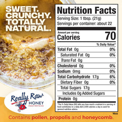 Really Raw Honey dense amber texture for snacking and pairing.