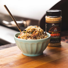 recteq Jody's Asian Persuasion rub rubbed onto meat for flavorful sear