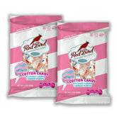 Red Bird cotton candy flavored candy packaging with bright wrappers, ideal for gifting.