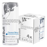 Red Bull Coconut Edition can front view for on-the-go energy boost.