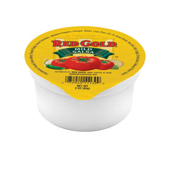 Red Gold Naturally Balanced salsa cups—3 oz dipping cups for fresh salsa with mild jalapeno heat