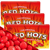 Red Hots theater-style box for movie night snacking.