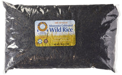 Red Lake Nation wild rice packaging highlights all-natural cultivation and pantry-ready packaging