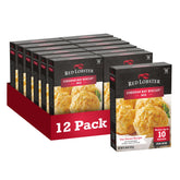 Red Lobster Cheddar Biscuit Mix box packaging showing convenient family-sized packs
