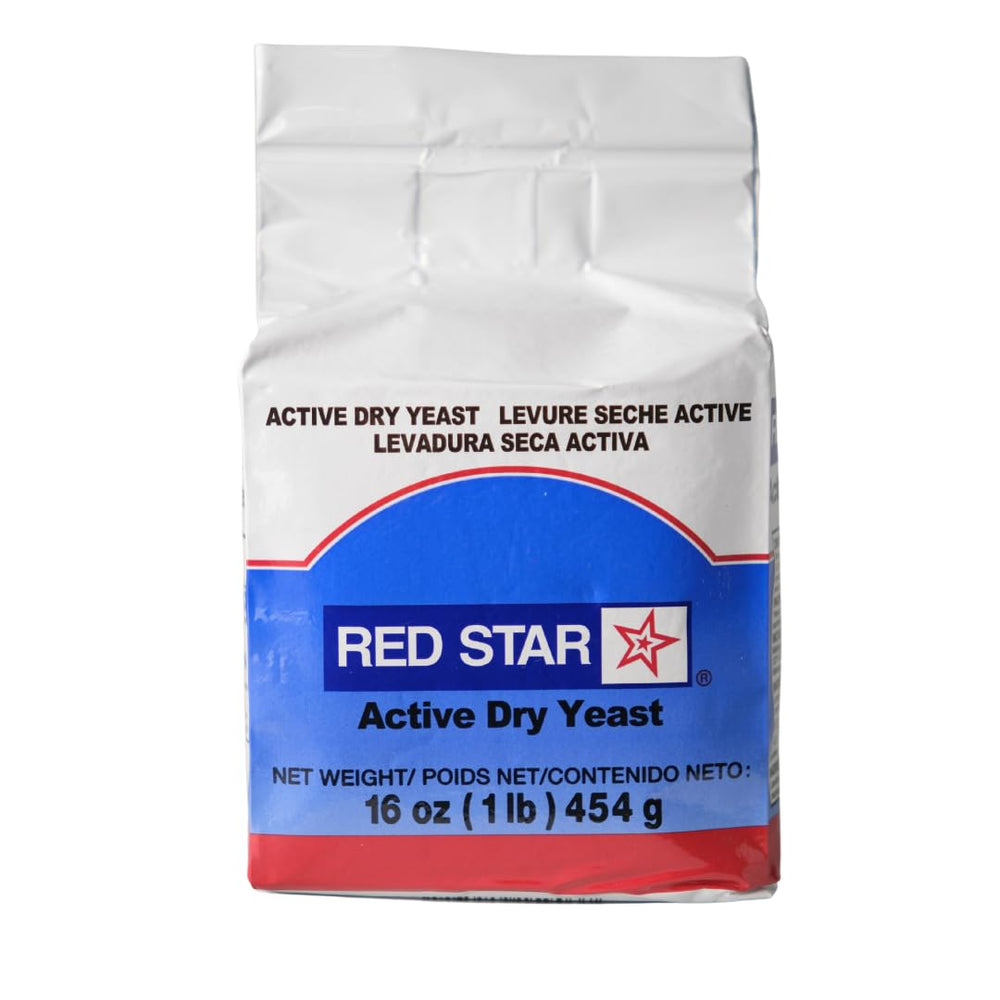 Red Star Active Dry Yeast 16oz packaging ready for baking.