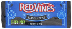 Red Vines Black Licorice Twists pack shot shows resealable bag for freshness.