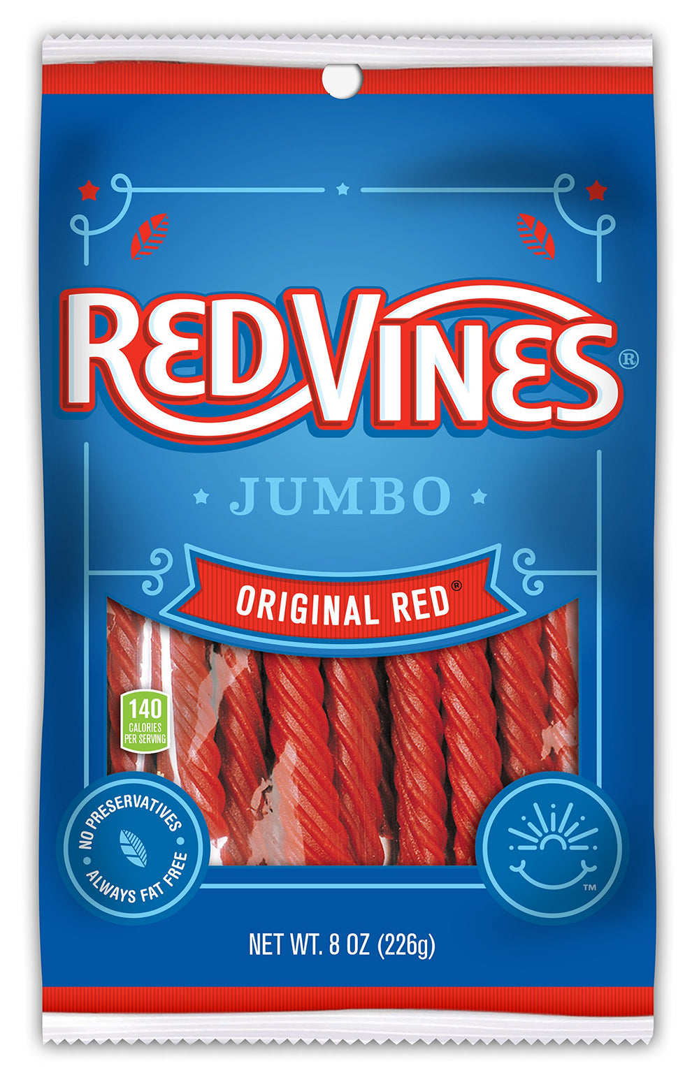 Red Vines Jumbo Licorice Original Red pack for sharing