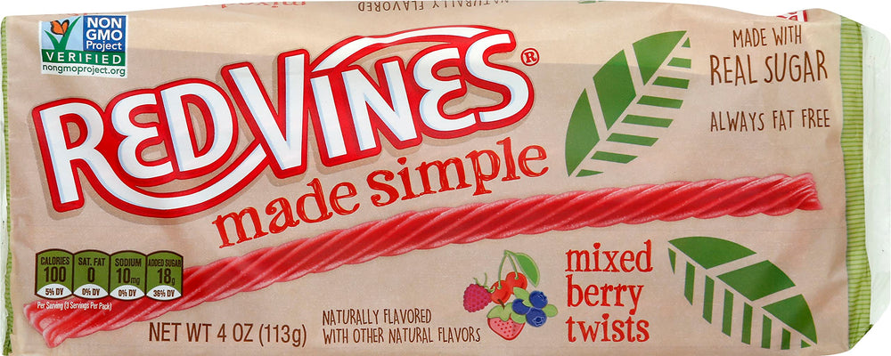 Red Vines mixed berry licorice twists, tangy-sweet snack ideal for sharing at gatherings