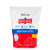 Redmond Real Salt Kosher bag with unrefined crystals for everyday pantry seasoning.