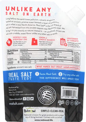 Redmond Real Salt unrefined mineral crystals for balanced seasoning.