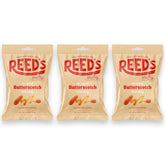 Reed’s butterscotch candy bag front shows a classic treat for sharing.