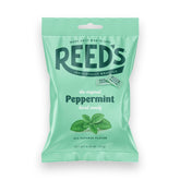 Reed's peppermint candy peg bag front view, showcasing individually wrapped mints with fresh, minty flavor.