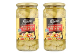 Reese marinated artichoke jar on shelf, ready to elevate salads and dips.