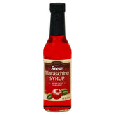 Reese Maraschino Syrup 8oz bottle — smooth pour for desserts and cocktails.