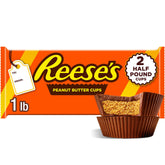 REESE'S Milk Chocolate Peanut Butter Cup Bar packaging shown, a convenient on-the-go snack.