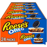 Reese's Oreo Cups 24-pack front view, ideal for party display and bulk snacking