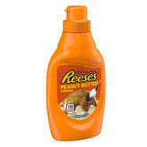 REESE'S Peanut Butter Topping bottle pour highlights smooth, rich flavor for desserts.