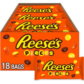 Reese's Pieces bag opened for easy movie-night snacking