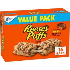 REESE'S Puffs Treat Bars with crispy cereal pieces for a quick, crave-worthy snack.