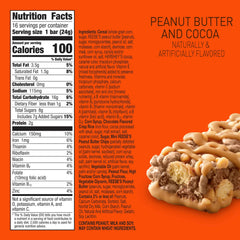 Peanut butter and cocoa flavor in a portable bar for on-the-go energy.