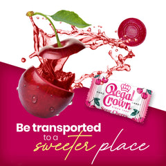 Regal Crown Sour Cherry Candy peg bag design emphasizing classic old-fashioned appeal