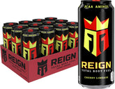 Reign Total Body Fuel Cherry Limeade can with bold flavor and pre-workout energy.